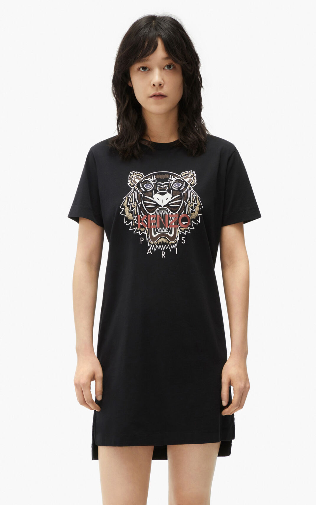 Vestidos Kenzo Tiger T shirt Mujer Negras TWG403921